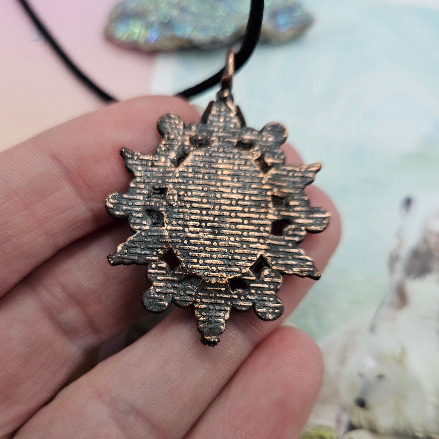 Dreamweaver Baroque Spider Opal Necklace