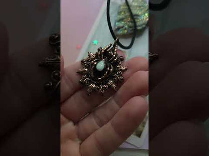 Dreamweaver Baroque Spider Opal Necklace